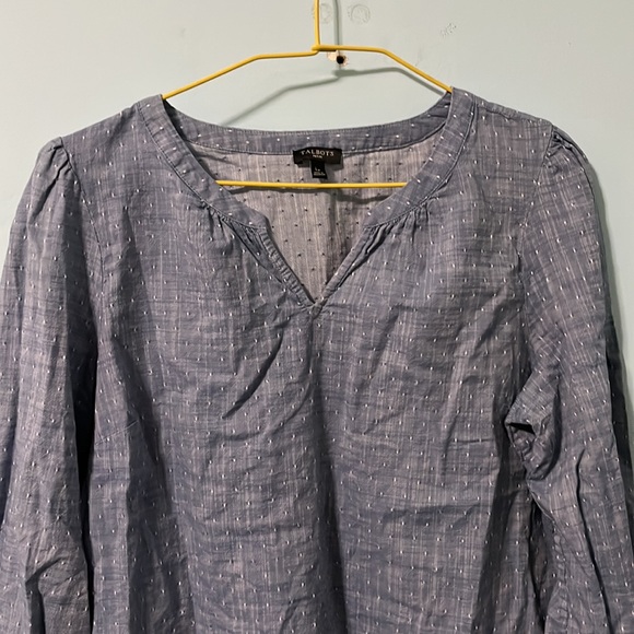 Talbots Petite Tunic Long Sleeved Shirt size l - Picture 2 of 6